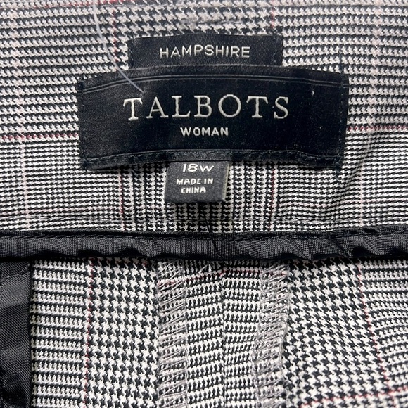 Talbots Windowpane Print Trousers - Picture 6 of 6